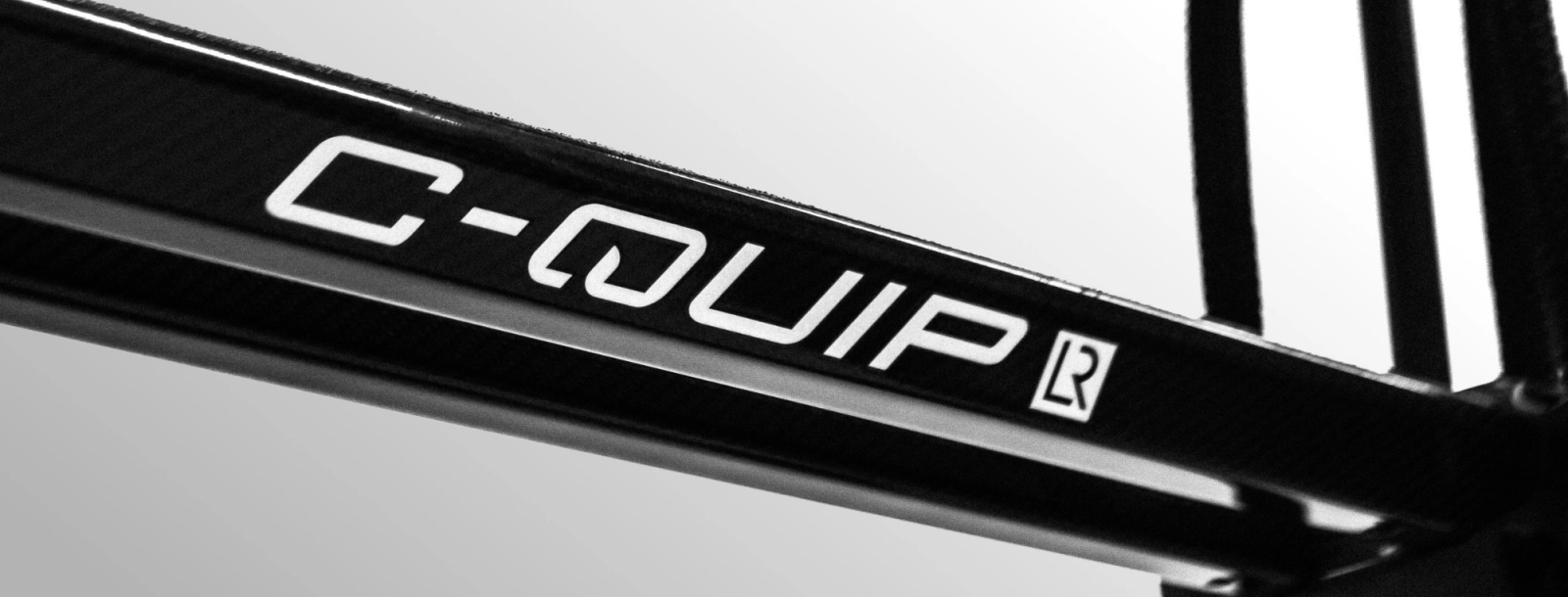Close detail of a C-Quip carbon fibre pilot ladder step with light-reflective logo