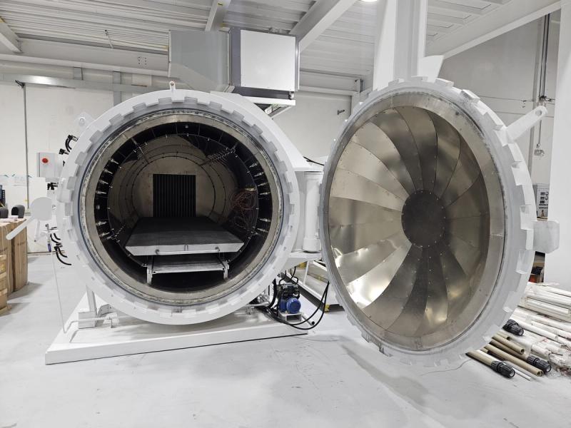 Open autoclave at C-Quip's Clark production facility