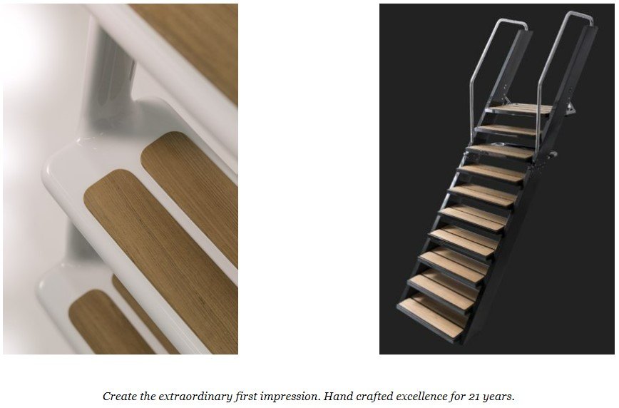 Custom swim stairs