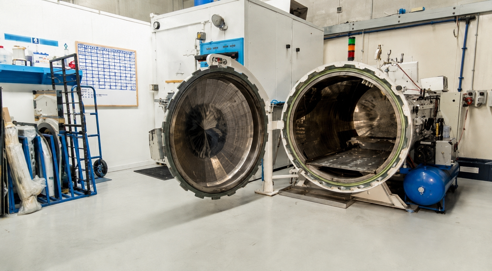 Autoclave and curing equipment at C-Quip's Auckland facility