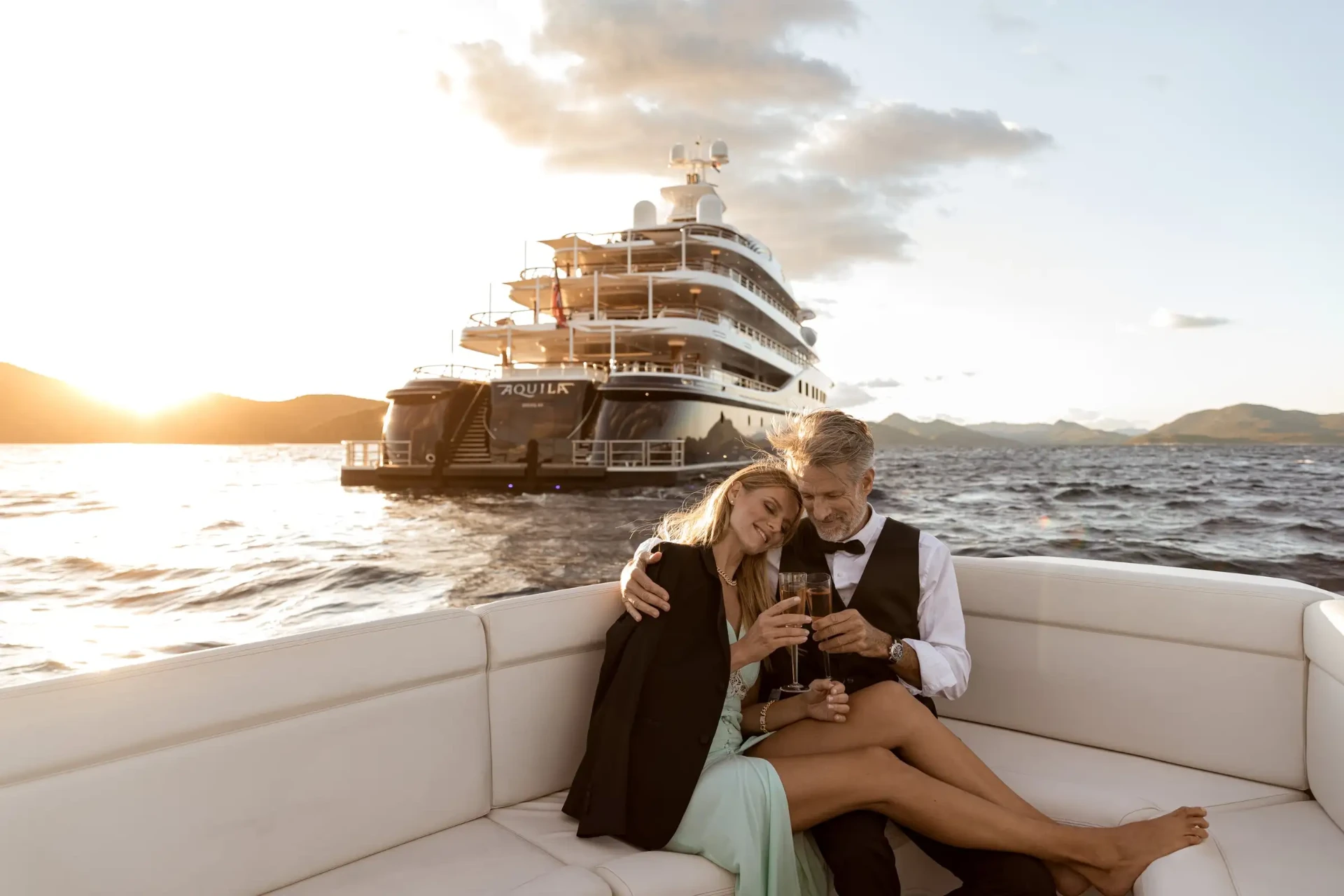 Superyacht Aquila fitted with C-Quip equipment